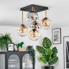 Gastor Plafonnier, Boule lumineuse Or, Noir, 5 lumières