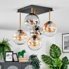 Gastor Plafonnier, Boule lumineuse Or, Noir, 5 lumières