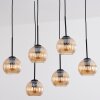 Koyoto Suspension, Boule lumineuse, Suspension Ambre, 6 lumières