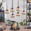 Koyoto Suspension, Boule lumineuse, Suspension Ambre, 6 lumières