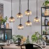 Koyoto Suspension, Boule lumineuse, Suspension Ambre, Clair, 6 lumières