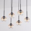 Koyoto Suspension, Boule lumineuse, Suspension Ambre, Clair, 6 lumières