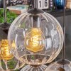Koyoto Suspension, Boule lumineuse, Suspension Ambre, Clair, Fumé, 6 lumières