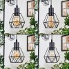 Yaak Suspension, Suspension Écru, Noir, 4 lumières