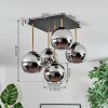 Koyoto Plafonnier, Boule lumineuse Or, Noir, 5 lumières