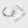 Ramek Plafonnier, Spot encastrable LED Nickel mat, 3 lumières