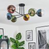 Koyoto Plafonnier, Boule lumineuse 78 cm Bleu, Or, Vert, Clair, Cuivré, 6 lumières