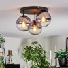 Koyoto Plafonnier, Boule lumineuse Clair, Fumé, 3 lumières