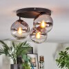 Koyoto Plafonnier, Boule lumineuse Clair, Fumé, 3 lumières