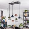 Koyoto Suspension, Boule lumineuse, Suspension Bleu, Vert, Clair, Cuivré, 6 lumières