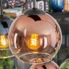 Koyoto Suspension, Boule lumineuse, Suspension Bleu, Vert, Clair, Cuivré, 6 lumières