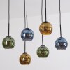 Koyoto Suspension, Boule lumineuse, Suspension Bleu, Or, Vert, 6 lumières Koyoto Suspension, Boule lumineuse, Suspension Bleu, Or, Vert, 6 lumières