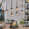 Koyoto Suspension, Boule lumineuse, Suspension Ambre, Clair, Fumé, 6 lumières