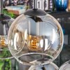 Koyoto Suspension, Boule lumineuse, Suspension Ambre, Clair, Fumé, 6 lumières
