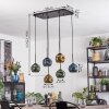 Ripoll Suspension, Boule lumineuse, Suspension Bleu, Or, Vert, 6 lumières