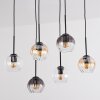 Koyoto Suspension, Boule lumineuse, Suspension Ambre, Clair, Fumé, 6 lumières