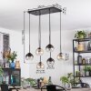 Koyoto Suspension, Boule lumineuse, Suspension Ambre, Clair, Fumé, 6 lumières