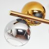 Koyoto Plafonnier, Boule lumineuse Or, Noir, 8 lumières