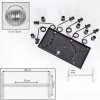 Koyoto Suspension, Boule lumineuse, Suspension Clair, Fumé, 6 lumières