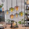 Lauden Suspension, Suspension Bleu, Vert, Clair, Cuivré, 6 lumières