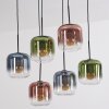 Lauden Suspension, Suspension Bleu, Vert, Clair, Cuivré, 6 lumières