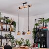 Koyoto Suspension, Boule lumineuse, Suspension Écru, Noir, 3 lumières