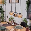 Koyoto Suspension, Boule lumineuse, Suspension Écru, Noir, 3 lumières