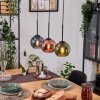 Koyoto Suspension, Boule lumineuse, Suspension Écru, Noir, 3 lumières