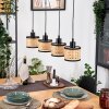 Ramila Suspension, Suspension Écru, Noir, 4 lumières