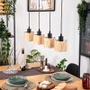 Bongal Suspension, Suspension Écru, Noir, 4 lumières