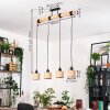 Bongal Suspension, Suspension Écru, Noir, 4 lumières