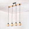 Bongal Suspension, Suspension Écru, Noir, 4 lumières