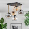 Koyoto Plafonnier, Boule lumineuse Or, Noir, 5 lumières