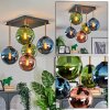 Gastor Plafonnier, Boule lumineuse Or, Noir, 5 lumières