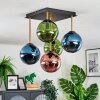 Gastor Plafonnier, Boule lumineuse Or, Noir, 5 lumières