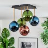Gastor Plafonnier, Boule lumineuse Or, Noir, 5 lumières