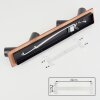 Dalan Plafonnier, Spot de plafond LED Écru, Noir, 4 lumières