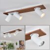 Dalan Plafonnier, Spot de plafond LED Écru, Blanc, 3 lumières