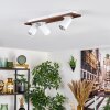 Dalan Plafonnier, Spot de plafond LED Écru, Blanc, 3 lumières