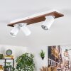 Dalan Plafonnier, Spot de plafond LED Écru, Blanc, 3 lumières