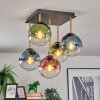 Gastor Plafonnier, Boule lumineuse Or, Noir, 5 lumières