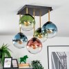 Gastor Plafonnier, Boule lumineuse Or, Noir, 5 lumières