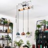 Koyoto Suspension, Boule lumineuse, Suspension Écru, Noir, 3 lumières