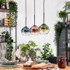 Koyoto Suspension, Boule lumineuse, Suspension Écru, Noir, 3 lumières