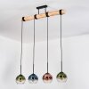Koyoto Suspension, Boule lumineuse, Suspension Écru, Noir, 4 lumières