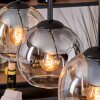 Koyoto Suspension, Boule lumineuse, Suspension Écru, Noir, 4 lumières