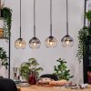 Koyoto Suspension, Boule lumineuse, Suspension Écru, Noir, 4 lumières