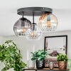 Koyoto Plafonnier, Boule lumineuse 30 cm Ambre, Clair, Fumé, 3 lumières