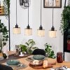 Sabadim Suspension, Suspension Écru, Noir, 4 lumières