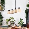 Sabadim Suspension, Suspension Écru, Noir, 4 lumières